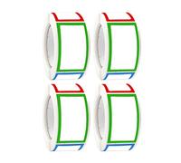 Holibanna 4rolls Rectangular Name Tag Stickers Adhesive Kitchen Labels for Containers Plain Stickers for Organizing Jar Labels Self Adhesive