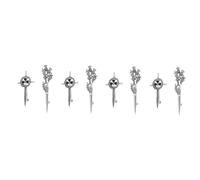 Holibanna 4sets Vintage Thistle Flower Brooch Pins Jewelry for Women Durable Corsage Pins Fade Resistant Design for Collars Hats and Scarves Timeless Fashion Accessories 2pcs*4
