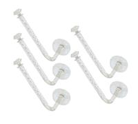 Holibanna 5 Pcs Acrylic Scrunchie Holders Hair Tie Organizer with Adhesive Design Multi-purpose Wall Mounted Hair Rings and Headbands Storage for Female