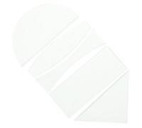 Holibanna 5 Pcs Glass Optical Lens Physics Teaching Equipment Semicircular Rectangular Triangular Lenses for Experimental Demonstrations with Polished Edges