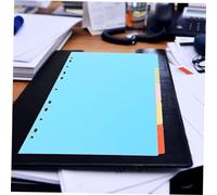Holibanna 5 Sheets Paper Binder Dividers for Notebooks and Loose Leaf Notepads Index Inserts for Organizing Documents Detachable and Easy to Use for School Office and Home Use