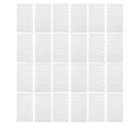 Holibanna 50 Sheets White Lined A6 Binder Refill Paper with 6 Holes, Thick Paper for Convenient Replacement, for DIY Scheduling and Work Organising in 6 Ring Planners