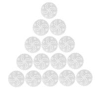 Holibanna 500 Pcs White Perforated Silicone Oil Resistant Steaming Papers for Kitchen Use Non Stick Baking and Heat Resistant Pads for Oven Microwave and Steamer Cooking