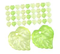 Holibanna 500pcs Dangle Leaf Charms Cute Charms for Jewelry Making Green
