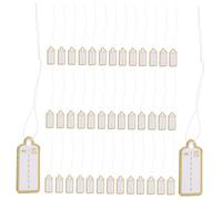 Holibanna 500Pcs Jewelry Price Tags with Attached Strings for Clothing and Accessories Writable Paper Labels for Displaying Prices and Easy to Use for Stock Management and Product Pricing