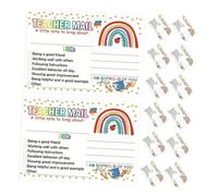 Holibanna 50Pcs Classroom Rewards Cards for Positive Behavior Encouragement Teaching Incentive Postcards for Teachers and Parents Motivational Classroom Accessories for Back to School