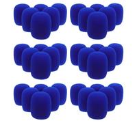 Holibanna 50Pcs Colored Microphone Windscreen Sponge Covers, Noise-Reduction Mic Protective Foam Pop Filter for Handheld Ball-Type Microphones, Suitable for Studio Recording and Live