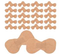 Holibanna 50pcs Flexible Fabric Bandages for Fingertip and Toe, Skin Friendly and Breathable Stretch Adhesive Bandages in Khaki, for Home Use Protection and Care