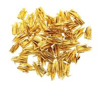 Holibanna 50pcs Handmade Origami Hanging Cranes Pearlescent Gold Paper Wall Decor Lightweight Elegant Art for Living Rooms Offices Classrooms Party Decorations