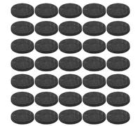 Holibanna 50pcs High Purity Circular Graphite Electrode Plates Thick Round Graphite Disc for High Temperature Conductivity Precision Engineering Semiconductor and Metallurgy Applications