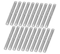 Holibanna 50pcs Metal Office Folder Binders Clips Double Prong Fasteners for Standard Two Hole Punch, File Binding Spine Paper Clips for Document Organization and Scrapbooking