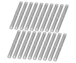 Holibanna 50pcs Metal Office Folder Binders Clips Double Prong Fasteners for Standard Two Hole Punch, File Binding Spine Paper Clips for Document Organization and Scrapbooking