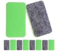 Holibanna 50pcs Mini Green Felt Whiteboard Erasers for Office and Classroom Dry Erase Board Cleaner, Chalkboard Cleaner for Liquid Chalk, Suitable for Teachers and Home Use