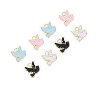 Holibanna 50Pcs Pigeon Charm Pendants DIY Jewelry Accessories for Crafting Necklaces Keychains More Cute Bird Design for Creative Projects for All Occasions