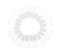 Holibanna 50PCS Plastic Padlock Security Seals - Metal Wire Padlocks -Disposable Anti-Tamper Sealed Tags Lock Tag Individually(White)