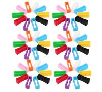 Holibanna 50Pcs Silicone Watch Band Holder Loops Multi-Color Replacement Strap Keeper Rings for Smartwatch Accessories Sport Watch Strap Fastener Retainers