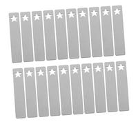 Holibanna 50pcs Stainless Steel Rectangle Engraving Blank Tags for Jewelry Making Metal Name Tags and Pendants Classic Hardwearing DIY Craft Supplies