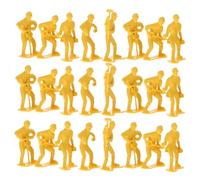 Holibanna 54Pcs Engineering Workers Model Kit Realistic Miniature People for DIY Projects Emergency Repair Team Models Durable Construction Creative Play