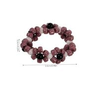 Holibanna 5pcs Bohemian Beaded Flower Finger Rings Elastic Stretch Lady Rings Colorful Floral Jewelry Gifts for Women Bridesmaids Random Color