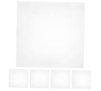 Holibanna 5pcs Clear Acrylic Sheet Square Craft Board for DIY Accessories Lightweight Transparent Acrylic Sign Material for Cake Base Display Stand Painting and Party Signage