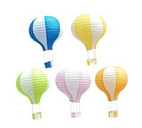 Holibanna 5pcs Colorful Hot Paper Hanging Decorations for Weddings Parties Birthdays Classroom Home Office Festival Use