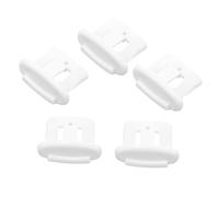 Holibanna 5pcs Dishwasher Upper Replacement Rack Slide Stop Clip Dishwasher Fixing Bracket for Scalding Bowl Clamp