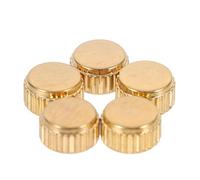 Holibanna 5pcs Golden Steel Watch Crowns for Watch Repairing Tools High Grade Steel Material Sturdy Replacement Parts to Prolong The Service