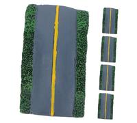 Holibanna 5pcs Miniature Highway Model for Railway Layouts Resin Scenic Roadway Figurines Realistic Detailing Resin for DIY Architectural Train Diorama Garden Landscaping