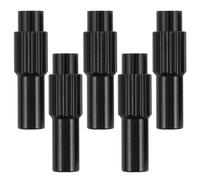 Holibanna 5pcs Mm Bicycle Cable Adjuster for Mountain and Road Bikes, Black | Aluminium Alloy Build, Secure Lock Mechanism, Precise Cable Tuning, Wear and Corrosion Resistance