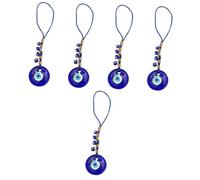 Holibanna 5pcs Portable Evil Eye Keychain Delicate Eye Pendant for Car Bag Multi-Purpose Decorative Charm for Key Storage Personal Accessories