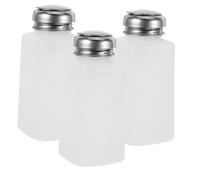 Holibanna 5pcs Rapid Cleaning Alcohol Bottle Push-down Travel Pump Bottles Miniature Pump Jars for Lotion Shampoo