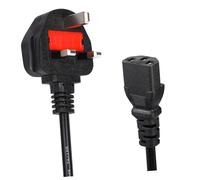 Holibanna 5pcs Replacement Power Cord Uk Prong Connector for Computer Laptop Tv Overload Secure Insulation Thick Wire for Devices