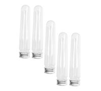 Holibanna 5pcs Shoelace Storage Tubes with Lids Plastic Tie Organizer Portable Travel Shoestring Holder for Shoe Bags and Travel Accessories