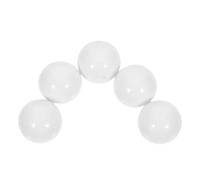 Holibanna 5Pcs White Roulette Wheel Beads 12Mm Ball Bearing for 8-12 Inch Roulette Wheels Table Game Replacement Beads for and Party Accessories