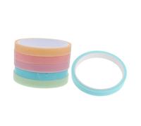 Holibanna 6 Rolls Decompression Sticky Ball Tape Colorful Thin Adhesive Tape for Stress Relief and Crafting Easy to Use Sticky for Students Home Office and Travel