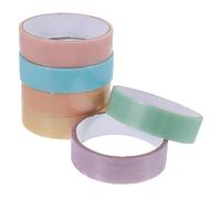 Holibanna 6 Rolls Sticky Ball Adhesive Tape DIY Relaxing Decompression Tape for Stress Relief Thin Pearlized Balls for Adults