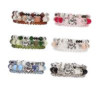 Holibanna 6 Sets Bohemian Multi Layer Beaded Wrist Chain Bracelet Colors Stylish Hand Ornament Fit for Women Party and Daily Wear