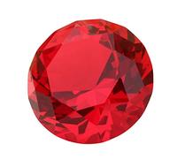 Holibanna 60Mm Red Crystal Diamond Decorative Gem for Wedding Bridal Shower Home Decor Table Centerpiece Pirate Treasure Supplies