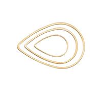 Holibanna 60pcs Copper Pendants Charms for Jewelry Making Supplies Unique DIY Jewelry Accessories for Women and Golden Geometric Drop Shapes