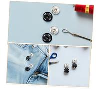Holibanna 60pcs Metal Sew Snap Buttons Invisible Press Studs for DIY Sewing Crafts Hidden Fasteners for Clothing Wear Resistant Coat Buttons Kit