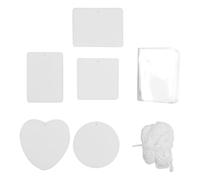 Holibanna 61pcs DIY Aromatherapy Diffuser Refill Pads Made of White Felt, Convenient to Carry and Store, Easy to Operate, Suitable for Car Air Fresheners