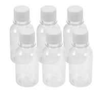 Holibanna 6Pcs 100Ml Medicine Storage Containers with Lids, Graduated Pill Dispensers for Travel, Refillable Capsule Bottles Suitable for Organizing Medication