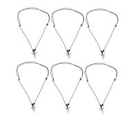 Holibanna 6PCS Boys Necklace with Realistic Resin Pendants Adjustable Chains Ocean Themed Jewelry for Young Explorers Summer Adventures and Birthday Gifts