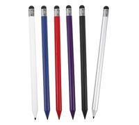 Holibanna 6pcs Capacitive Stylus Pens Dual-use for Tablets and Phones High Sensitivity Touch Screen Pencil Shape for Writing Drawing Gaming Portable