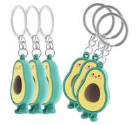 Holibanna 6pcs Cute Avocado Keychain Fun Fruit-Shaped Key for Bags Purses and Accessories Valentine Day Birthdays and Anniversaries
