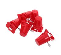 Holibanna 6pcs DIY Walking Robot Kit Clockwork Movement Mechanism for Creative Arts Crafts Wind Up with Pearl Snowflake Clay Safe Battery Fun Red