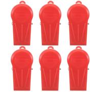 Holibanna 6pcs Emergency Stop Safety Clip for Treadmills Red Plastic Treadmill Security Key Replacement with Secure Fastening Mechanism for Home and Gym Fitness Equipment