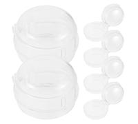 Holibanna 6PCS Gas Stove Knob Covers Kitchen Stove Protective Covers for Gas Hob and Oven Knob Guards Safety Range Switch Protectors for Home Cooking