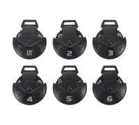 Holibanna 6pcs Golf Headcover Marker Tags for Fairway Wood and Driver, Plastic Number Identifier Labels with Elegant Appearance, Protects Headcover from Scratch, Easy to Attach for Golf