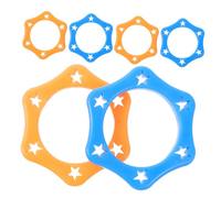 Holibanna 6Pcs Ktv Microphone Rolling Rings Durable Silicone Mic Protection Circles Random Style Six Corner Design Easy to Clean Use for Standard Microphones